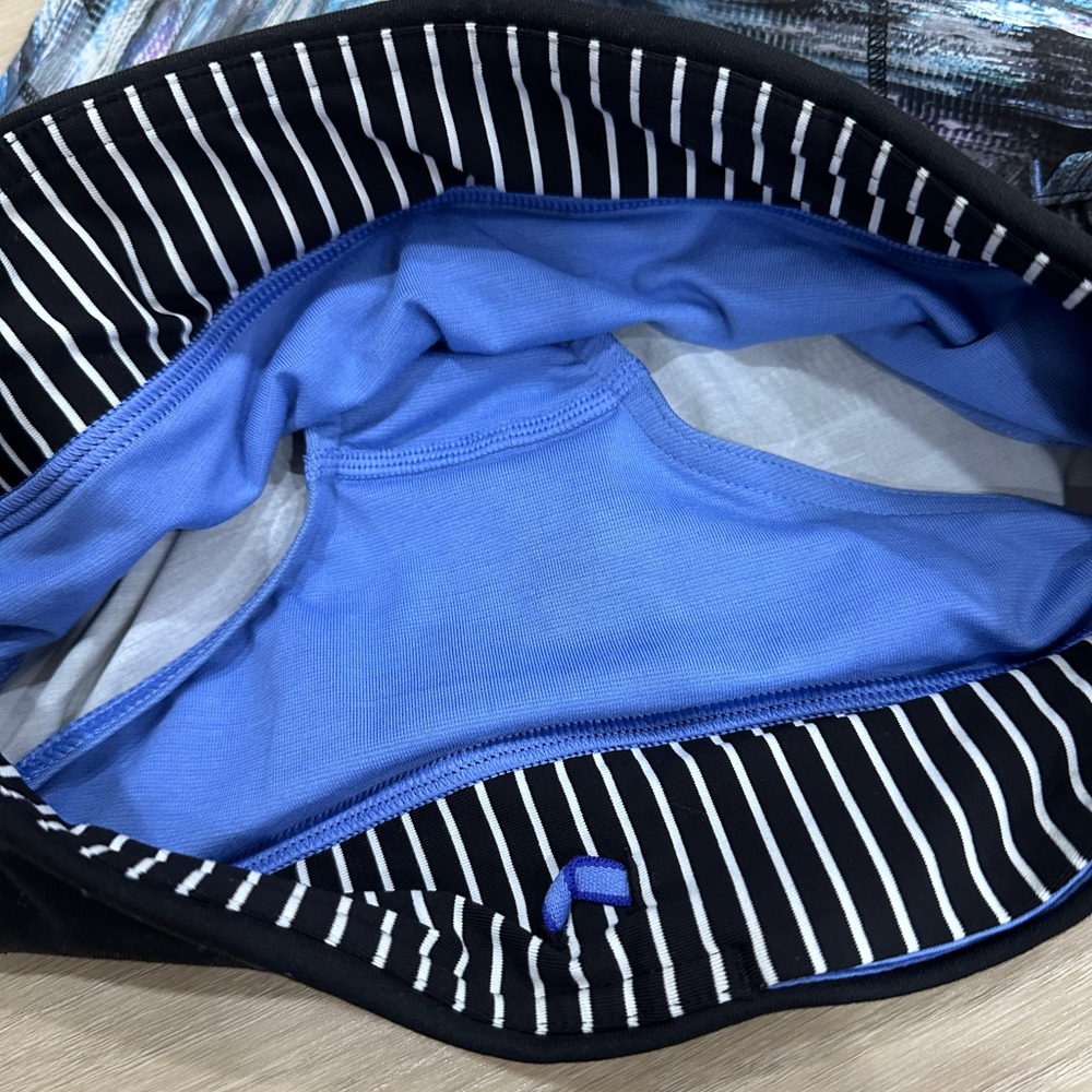 Ivivva Lululemon Girls Matching Set Short (10) & Tank Top (8) Black/Blue - Picture 3 of 9